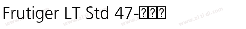 Frutiger LT Std 47字体转换